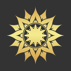 Abstract golden star.