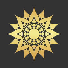 Abstract golden star.