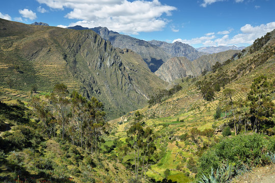 Village of Carania and surroundings, Peru