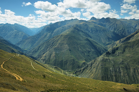 Dirt road to Carania village, Peru