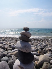  morning on the Black Sea in Abkhazia