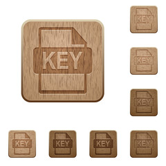 Private key file of SSL certification wooden buttons