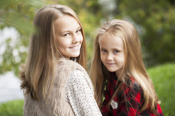 Two sisters girls