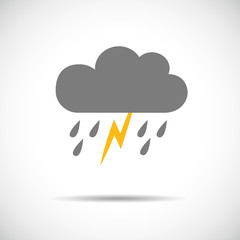 gewitterwolke mit blitz