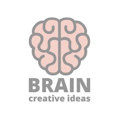 Brain Logo design vector template