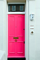 Naklejka premium Pink door