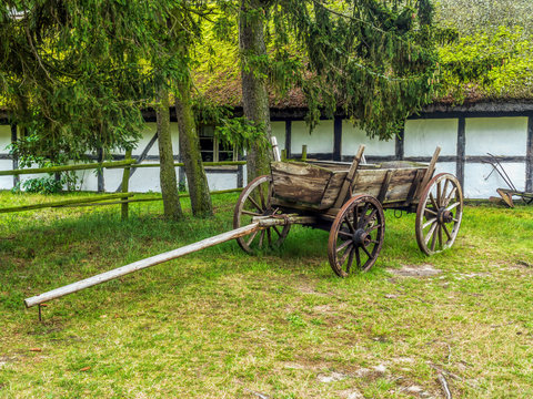 Old wooden cart