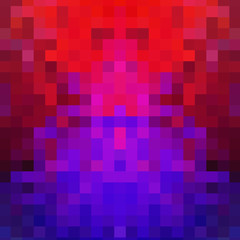 Abstract colorful background of squares. Geometric texture. Halftone effect