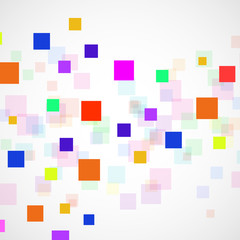 Abstract background with colorful squares. Modern vector design