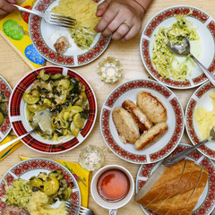 Thanksgiving Day. Festive table