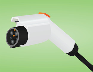 Car power charger. vector illustration