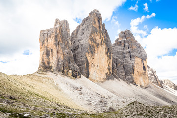 Fototapeta premium Landmark of Dolomites - Tre Cime di Lavaredo