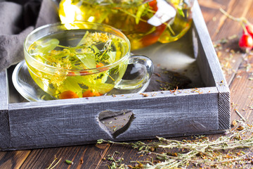 Tea Herbs Vitamins medical tea linden thyme
