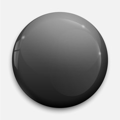 glossy badge or button