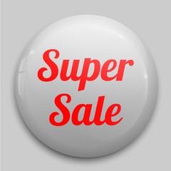 super sale glossy buttons or badges. Product promotions. 