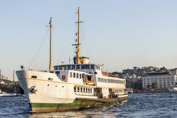 Fototapeta premium Istanbul view and city ferry