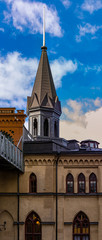 Obraz premium Traditional old gothic buildings in Stockholm Sweden