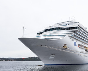 luxury cruise docked