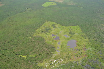 The view from the helicopter. Mozambique