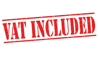 VAT included sign or stamp