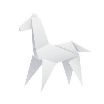 Paper horse origami