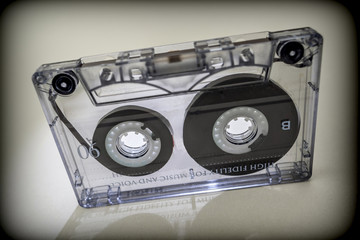Fototapeta premium Cassette tapes analog, Vintage concept