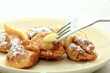 Traditional Dutch Poffertjes
