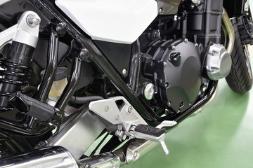 Obraz premium オートバイの整備