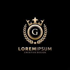 Royal Queen G Letter Logo