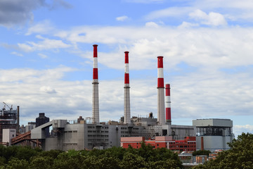 Fototapeta na wymiar Energy plant in New York city