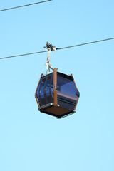Obraz premium Funicular Cable Railway. Ropeway. Cable car