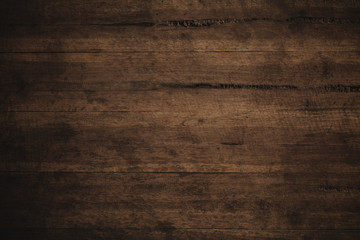 Old grunge dark textured wooden background , The surface of the old brown wood texture