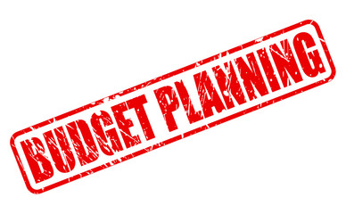 Budget Planning red stamp text