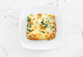 baked spinach with cheese