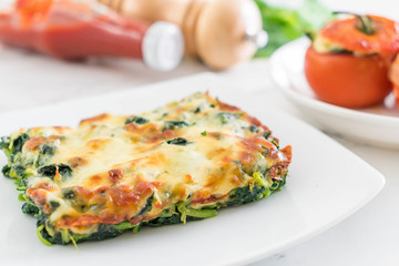 baked spinach with cheese
