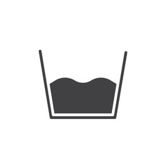 Washing icon vector, filled flat sign, solid pictogram isolated on white. Symbol, logo illustration.