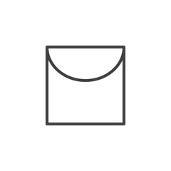 Laundry line icon, outline vector sign, linear style pictogram isolated on white. Symbol, logo illustration. Editable stroke