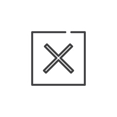 Do not dry line icon, outline vector sign, linear style pictogram isolated on white. Symbol, logo illustration. Editable stroke