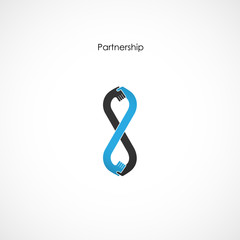 Fototapeta premium Human hand icon abstract logo design vector template.Business offer,teamwork,partnership icon.Corporate business and industrial logotype symbol
