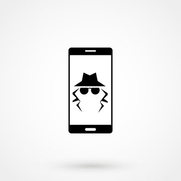 anonymous browsing icon. Anonymity on internet, online privacy, anonymous proxy browser concept. Vector illustration