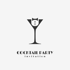 Cocktail party logo