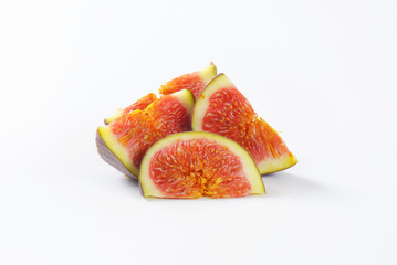 fresh sliced fig