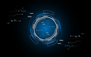 Abstract technology background Hi-tech communication concept futuristic innovation background vector illustration