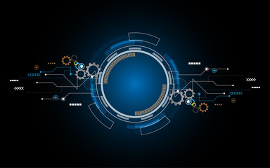 Abstract technology background Hi-tech communication concept futuristic innovation background vector illustration