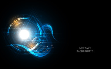 Abstract technology background Hi-tech communication concept futuristic innovation background vector illustration