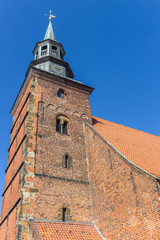 Fototapeta na wymiar Tower of the Johannis church in the center of Verden