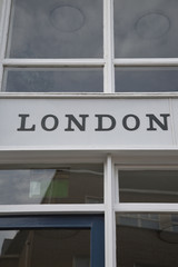 Obraz premium Closeup of London Sign