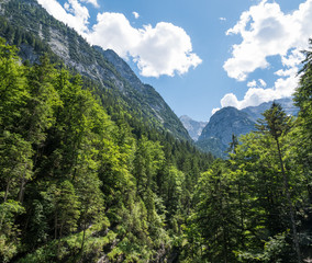 Fototapeta na wymiar The mountains of Alps in Tyrol, Bavaria