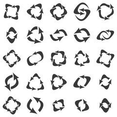 Set of abstract arrows.