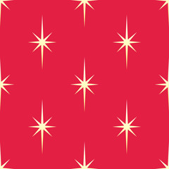 Stars on Christmas Seamless Pattern